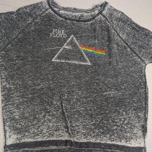 Pink Floyd Chaser Grey 3/4 Sleeves Lightweight Top Size Small (oversized)